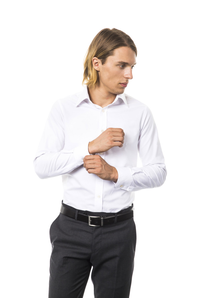 Camicia Venezia Collo Italiano Bianco Oxford